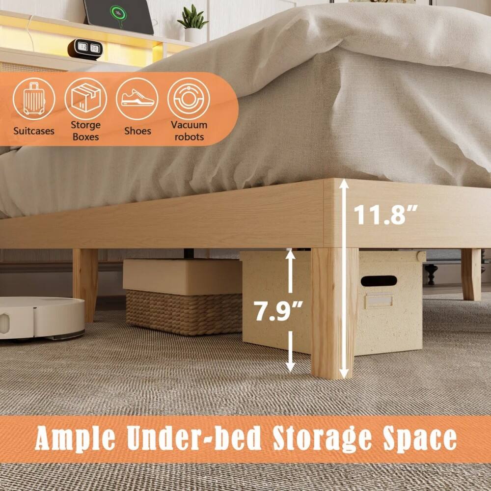 # 30 Storage Suitcases Boxes Shoes Vacuum robots 11.8" 7.9" Ample Under-bed Storage Space