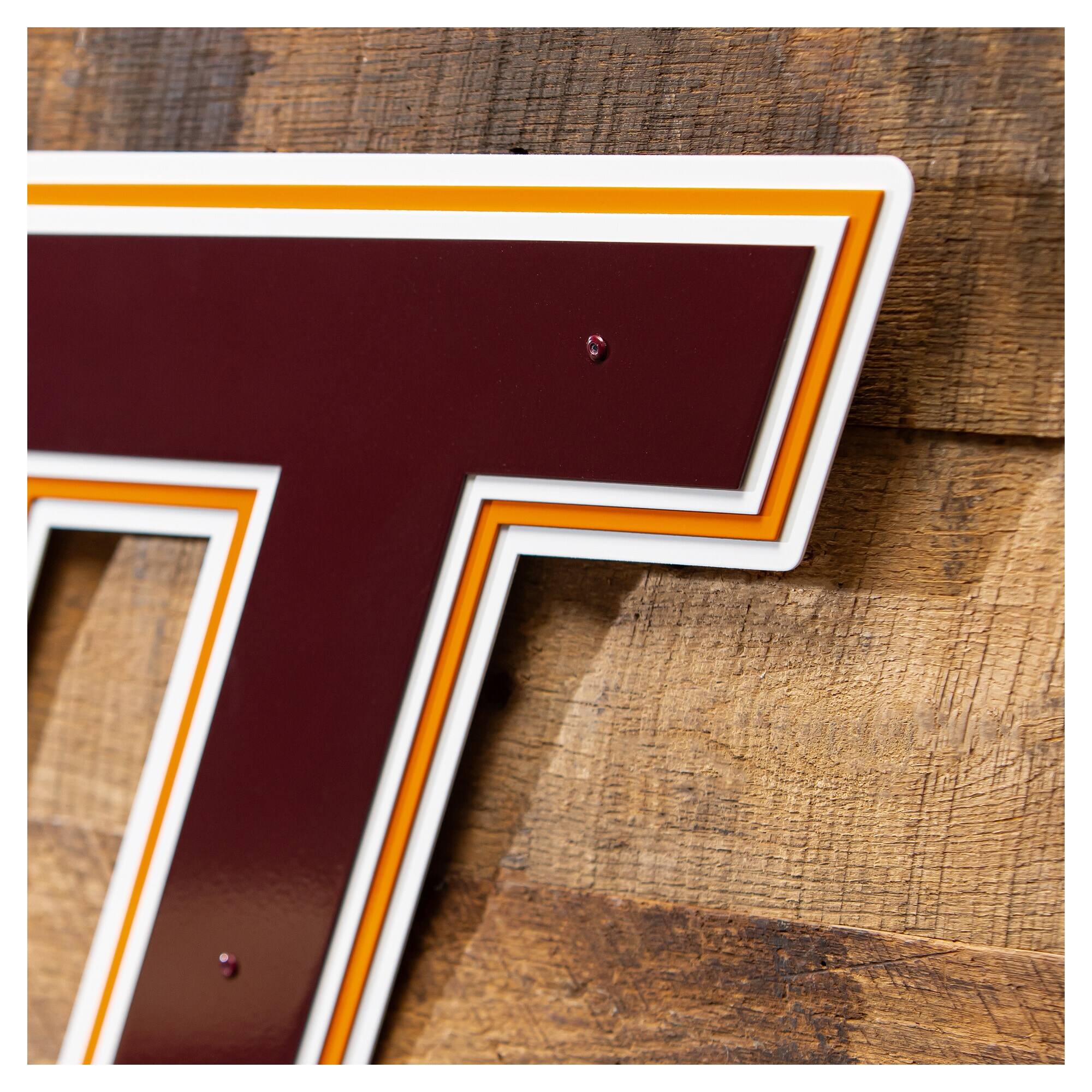 Alt View 2. Evergreen Enterprises - Virginia Tech Hokies 23" Layered Metal Wall Art Sign - Multicolor.