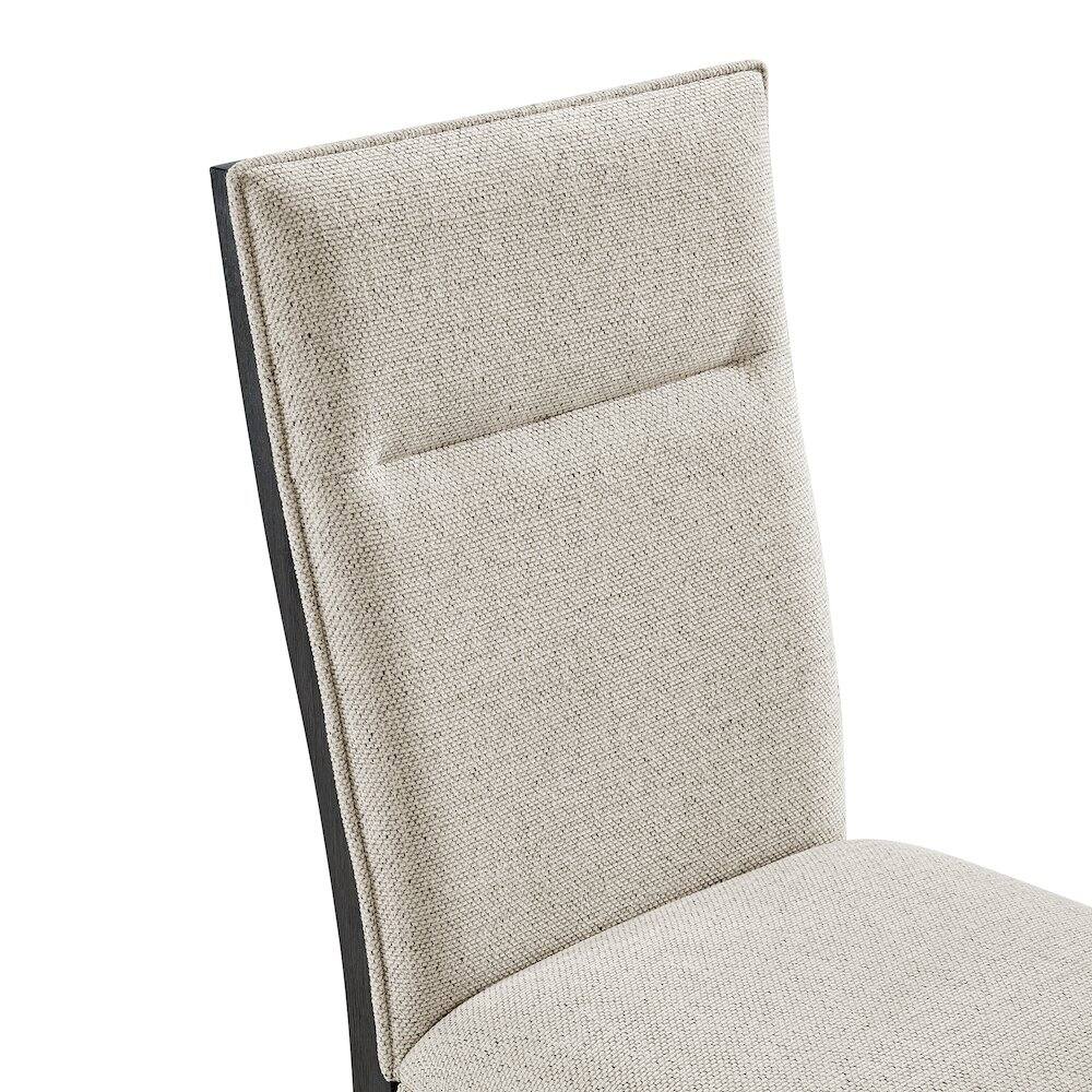 Alt View 5. Picket House Furnishings - Edge Dining Chair with Light Grey Fabric in Espresso - Espresso.