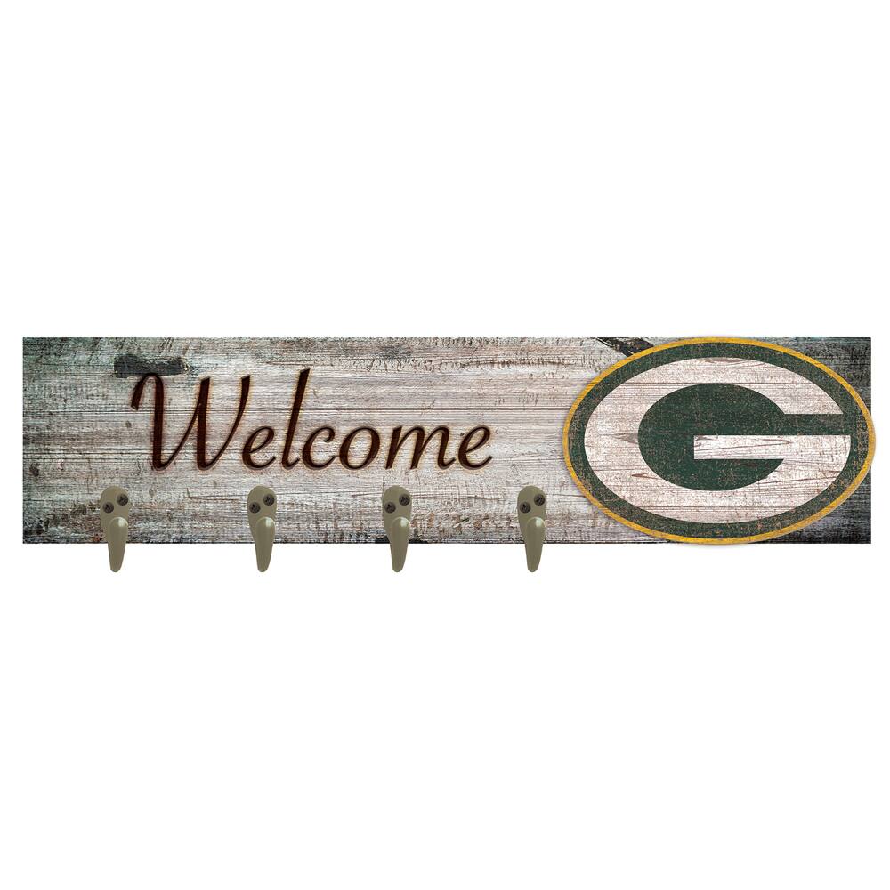 "Fan Creations - Green Bay Packers 24"" x 6"" Mounted Coat Hanger - Multicolor" price history on PriceWatchPro