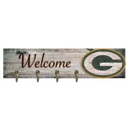 Fan Creations - Green Bay Packers 24" x 6" Mounted Coat Hanger - Multicolor