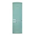 Unique Appliances - 24 in. Wide Classic Retro 23.8 in 11.7 cu. ft. Frost Free Retro Bottom Freezer Refrigerator ENERGY STAR - Ocean Mist Turquoise
