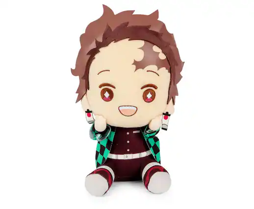 Front. Banpresto - Demon Slayer 6.5 Inch Character Plush | Tanjiro Kamado - Brown.