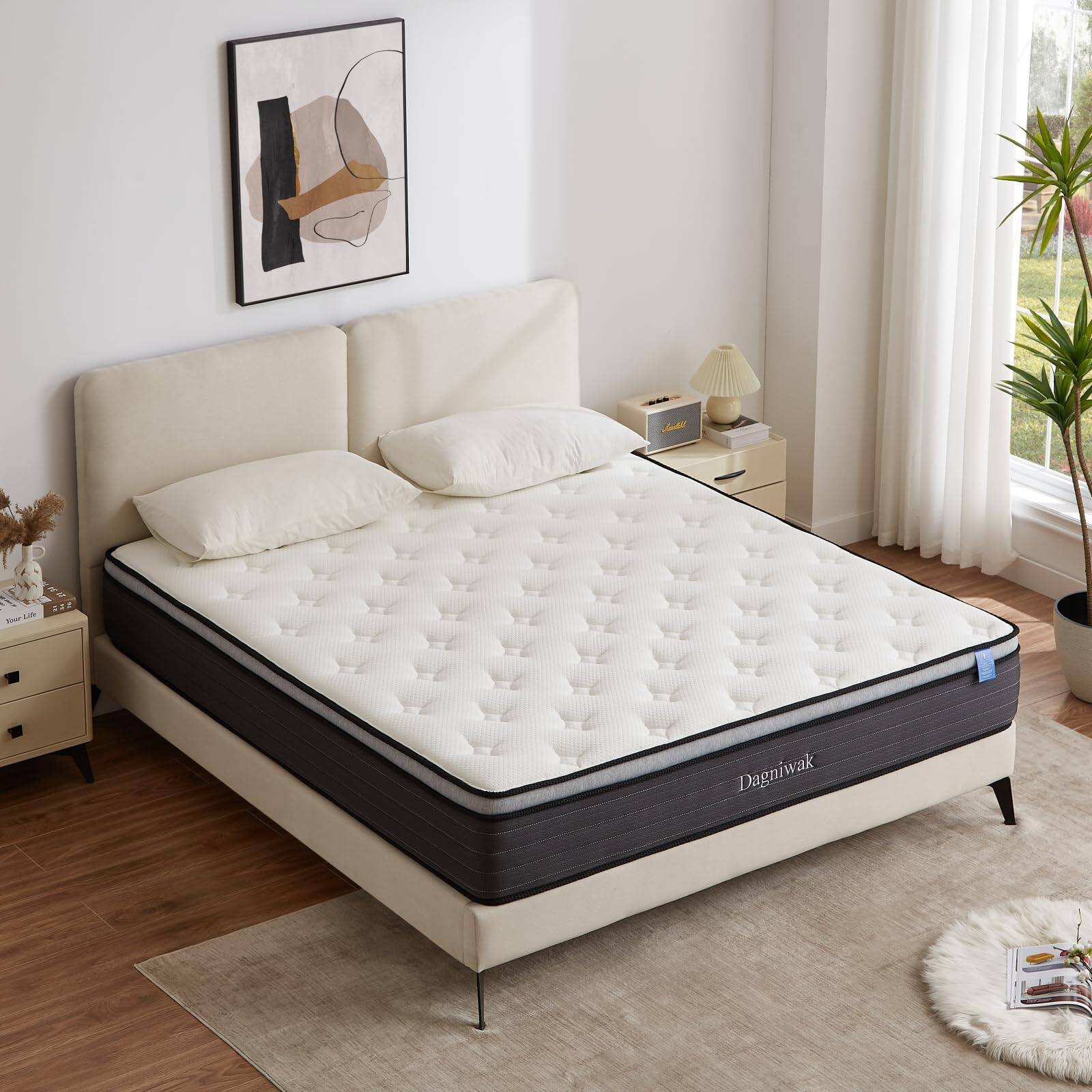Alt View 2. Meqiodas - Memory Foam Mattress, Comfort Sleep, Medium Firm Feel, Decompression, Skin Friendly, 10/12-inches Thickness Available - 12inch(King).