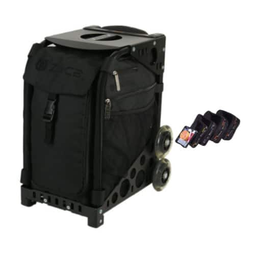 Zuca - Stealth Sport Insert Bag with Pro Packing Pouch Set (5 Large/1 Small) - Black