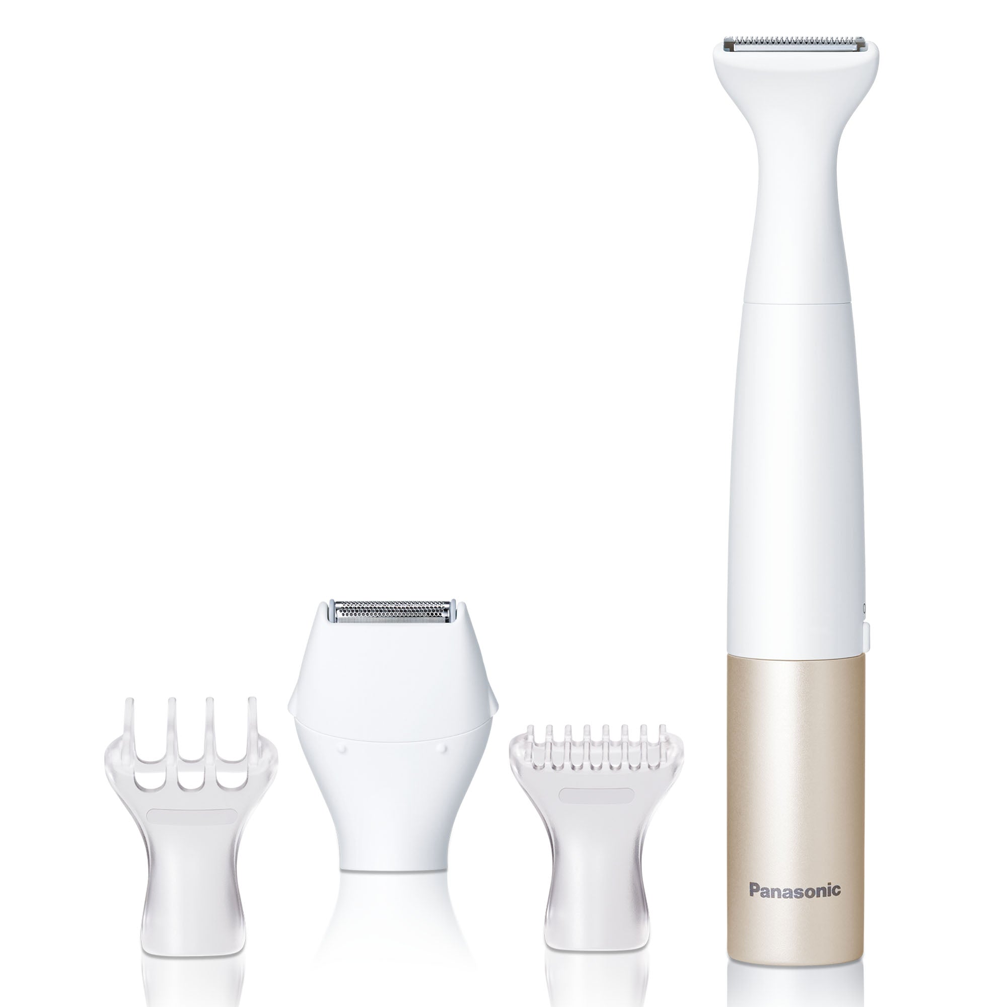 Front. Panasonic - Bikini Trimmer, Electric Razor with 4 Attachments - Rose Gold.