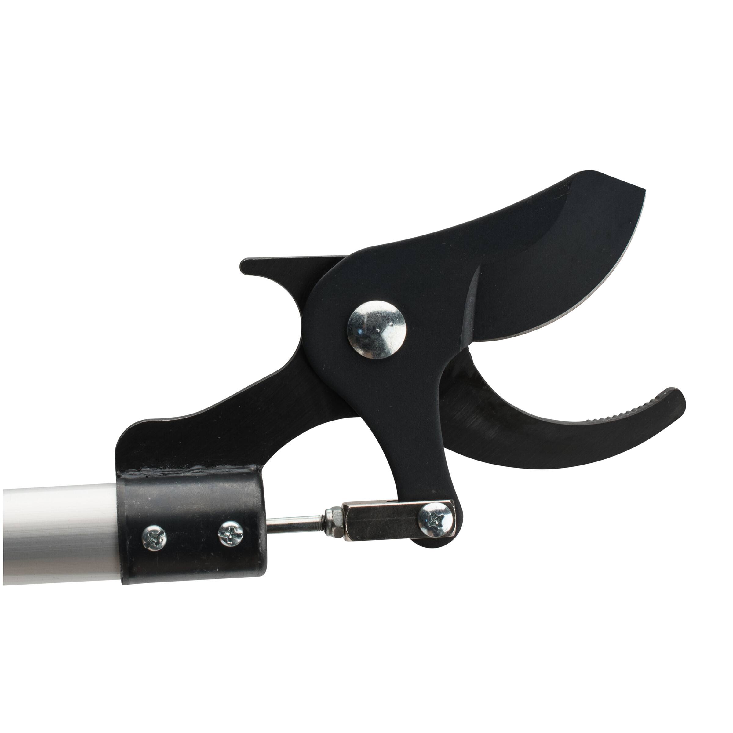 Angle. Kings County Tools - 59-Inch Tree Trimmer Pruners - Silver and Black.