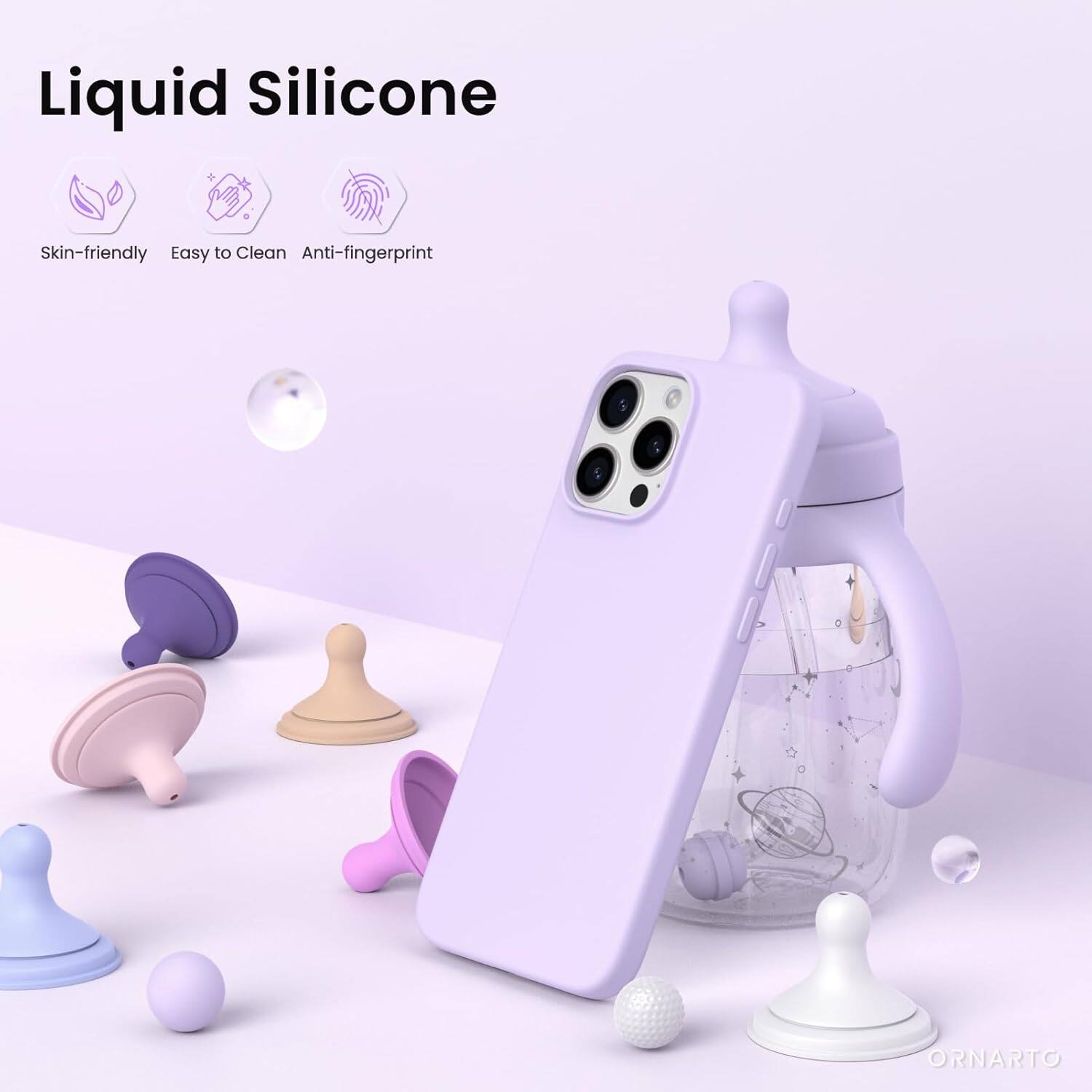 Liquid Silicone Skin-friendly Easy to Clean Anti-fingerprint ORNARTO