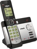 VTech - CS5129 DECT 6.0 Expandable Cordless Phone System with Digital Answering System - Black; Silver - Angle_Zoom