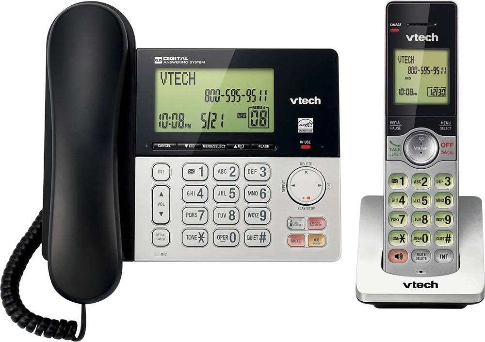 Alt View 11. VTech - CS6949 DECT 6.0 Expandable Cordless Phone System with Digital Answering System - Black; Silver.