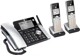AT&T - CL84215 DECT 6.0 Expandable Cordless Phone System with Digital Answering System