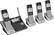 Angle. AT&T - CL83484 DECT 6.0 Expandable Cordless Phone System with Digital Answering System - Silver/black.