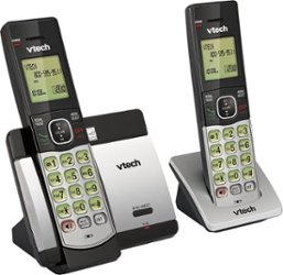 VTech - CS5119-2 DECT 6.0 Expandable Cordless Phone System - Gray/Black - Angle_Zoom