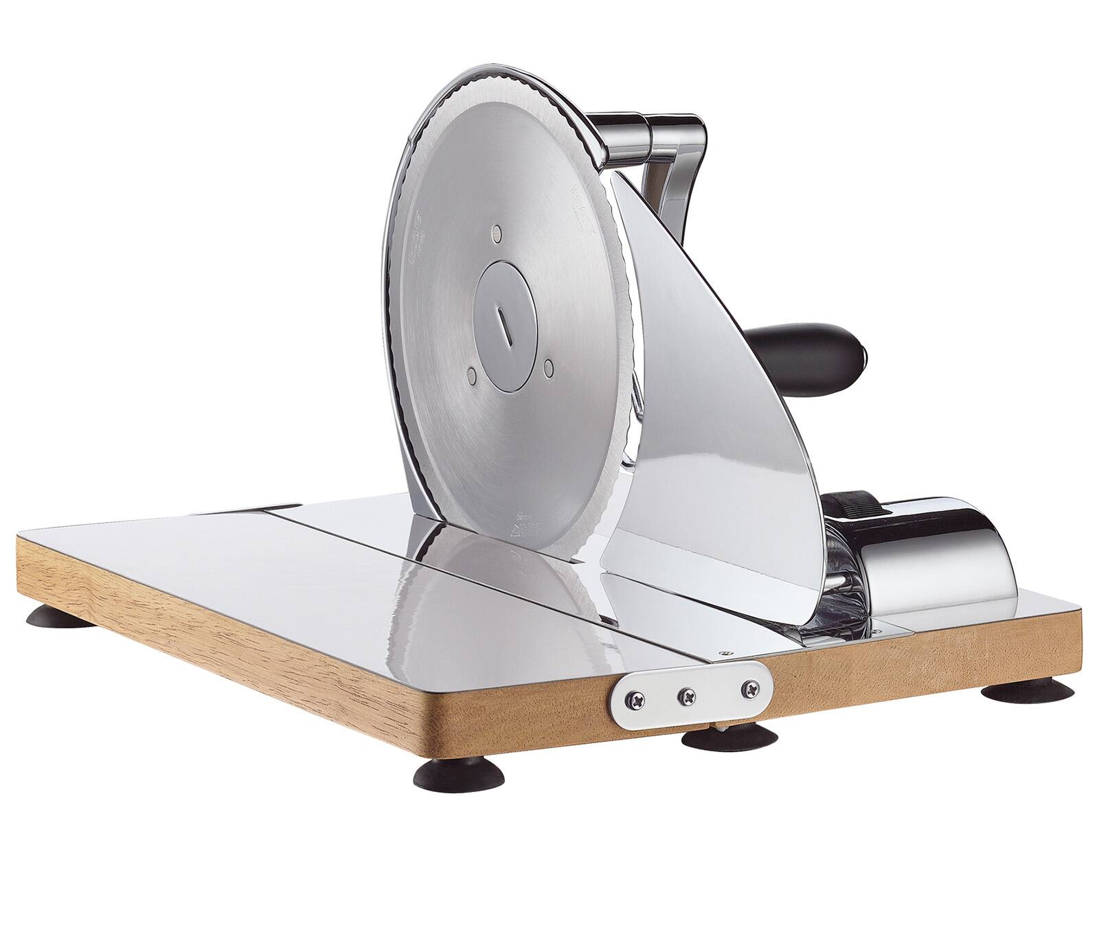 Alt View 1. Zassenhaus - Vintage Bread Slicer, Hand Crank Home Bread Slicer - Chrome.