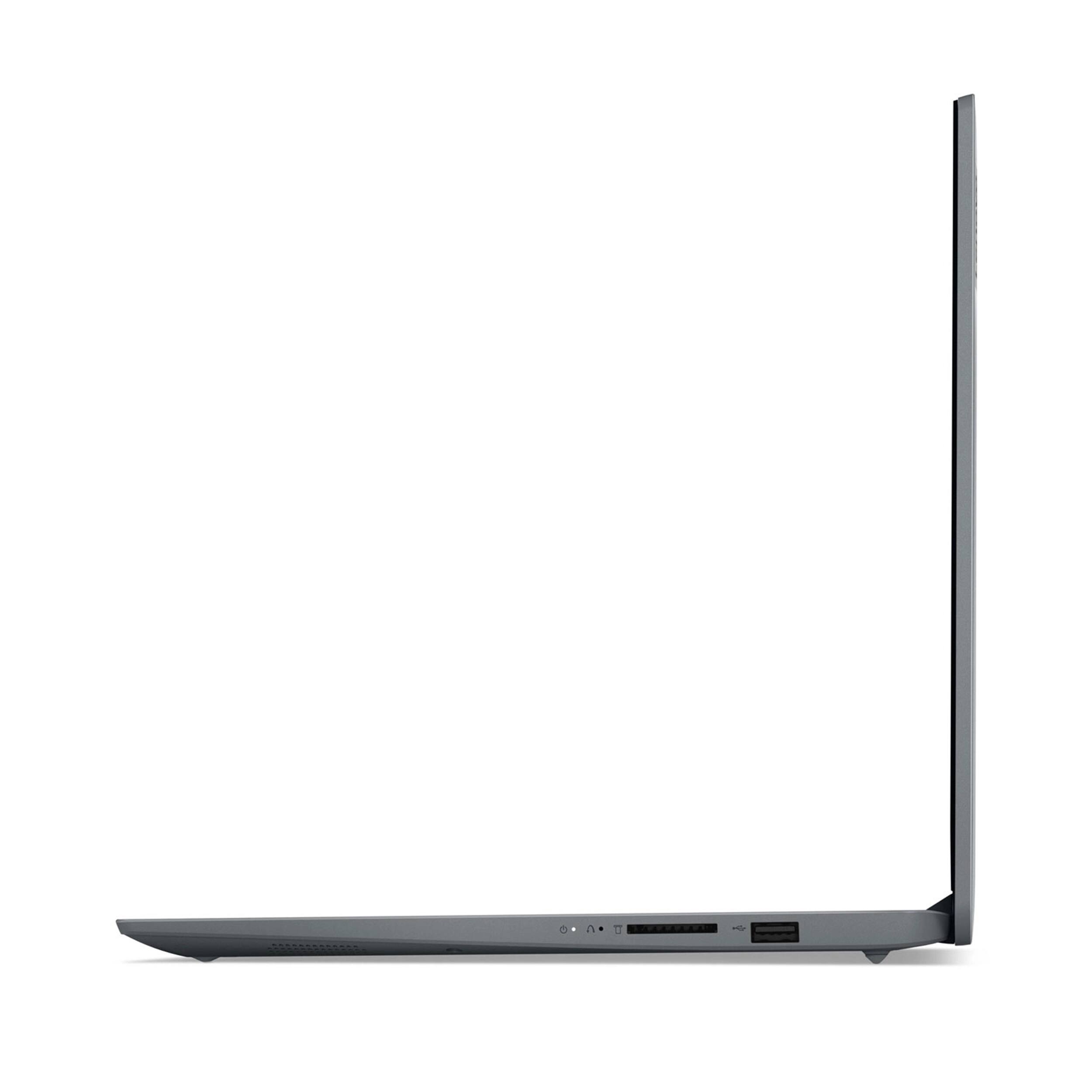 Alt View 9. Lenovo - Lenovo Ideapad 1 15.6" HD Laptop - Intel Celeron N4500 - 12GB Memory - 512GB eMMC - Cloud Grey - Cloud Grey.