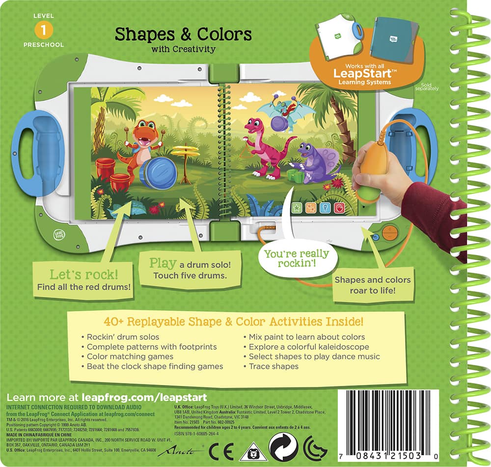 Best Buy: Leapfrog Leapstart Preschool Activity Book: Shapes & Colors 