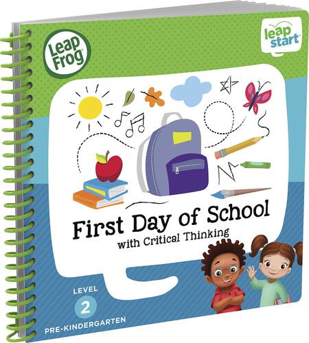 LeapFrog - LeapStart Pre-Kindergarten Activity Book: First Day of School and Critical Thinking - Larger Front