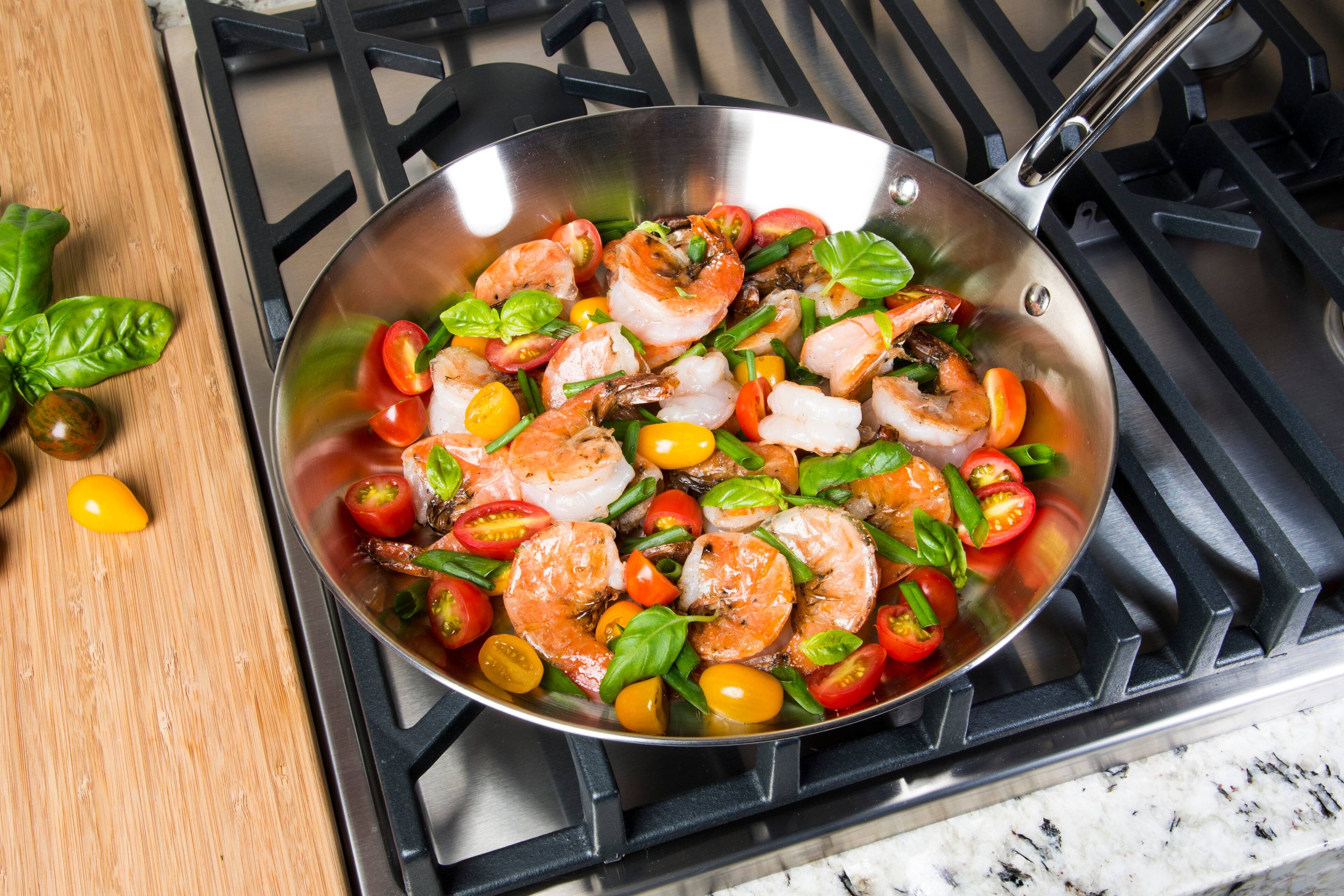 Alt View 24. Viking - Contemporary 3 Ply 7-Piece Cookware Set- Mirror - Stainless Steel.