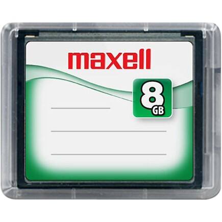 Alt View Standard 20. Maxell - 8 GB CompactFlash (CF) Card - 1 Card/1 Pack.