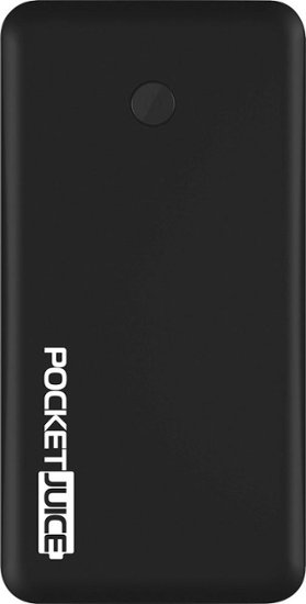 Tzumi - PocketJuice Endurance 8000 mAh Portable Charger - Black - Front Zoom