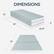 DIMENSIONS 12" 39" 4" 26.75" 75"