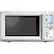 Front. Breville - the Quick Touch 1.2 Cu. Ft. Mid-Size Microwave with Smart Settings - Stainless steel.