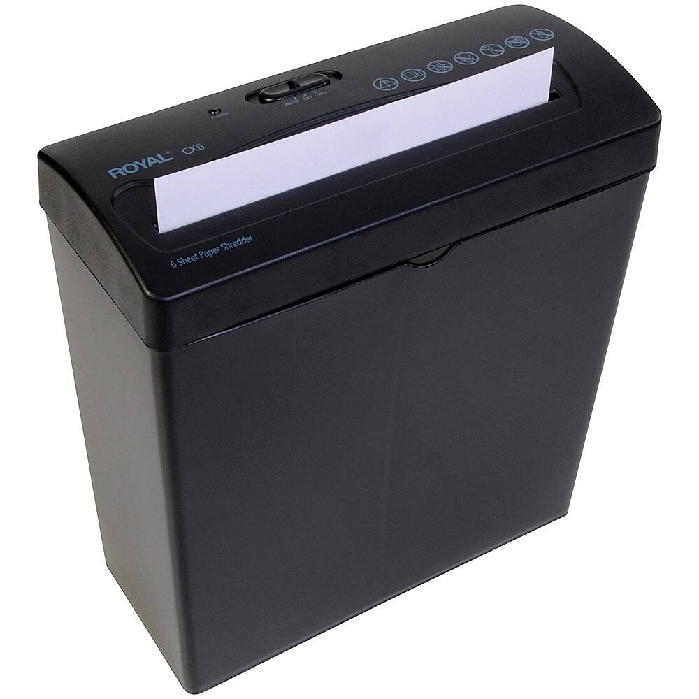 Alt View 14. Royal - 6-Sheet Crosscut Shredder - Black.