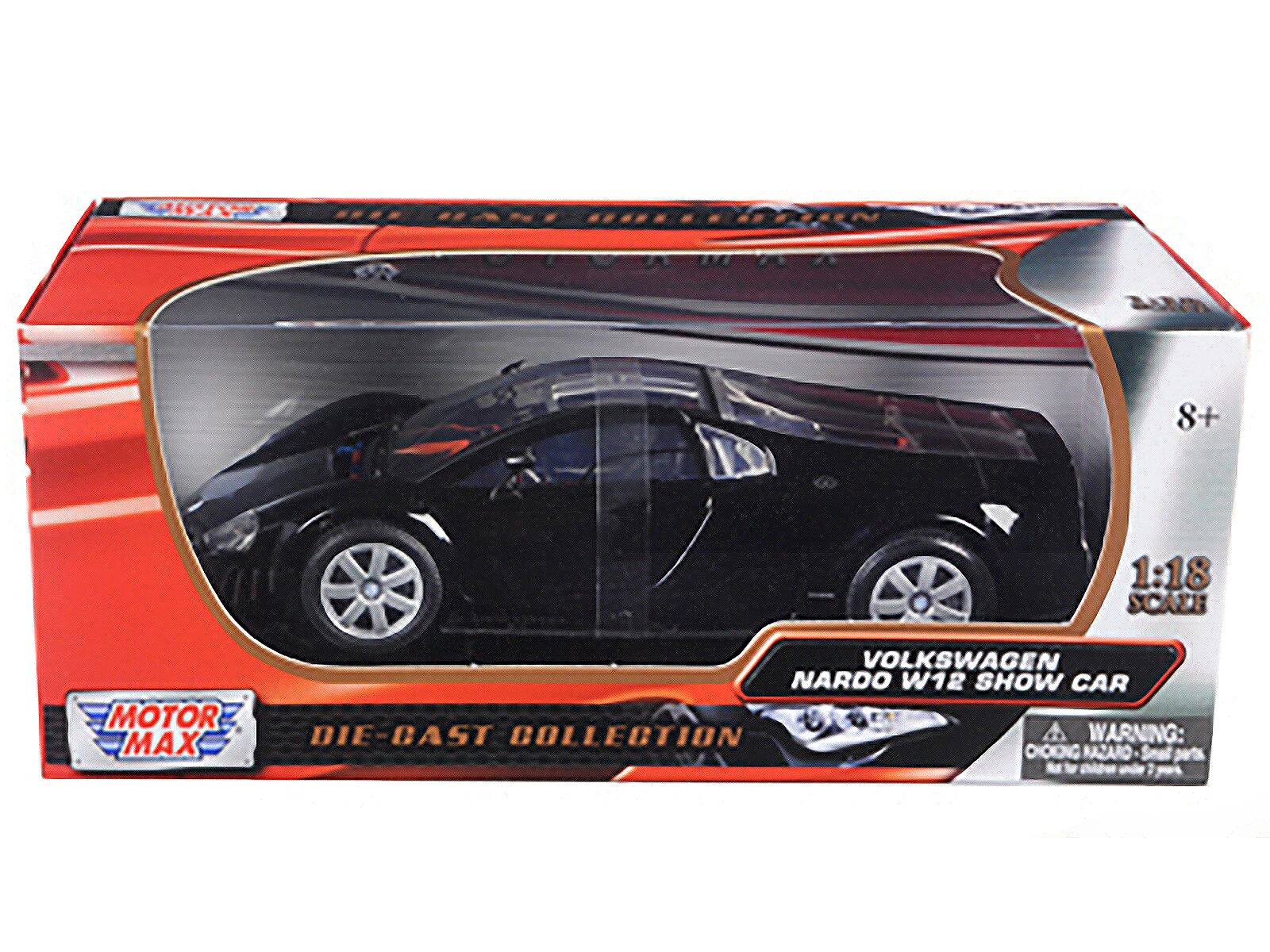 8+ 1:18 SCALE MOTOR MAX VOLKSWAGEN NARDO W12 SHOW CAR DIE-CAST COLLECTION A WARNING: CHOKING HAZARD - Small parts. Not for children under 3 years.