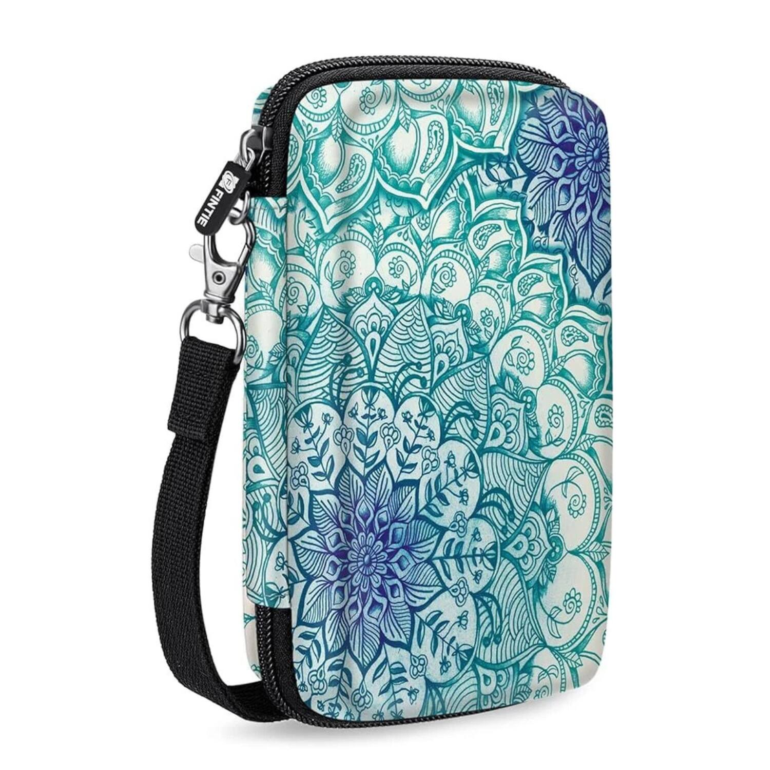 Front. Stock Preferred - Hard Carrying Case for Kodak Step / Mini 2 HD / Mini 2 Retro / PRINTOMATIC / Smile - Emerald Illusions.