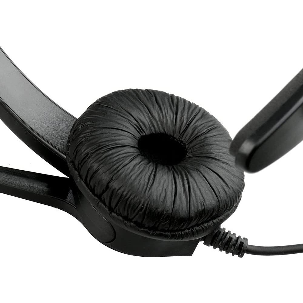 Alt View 4. AGPtek - Call Center Hands-Free Noise Cancelling Corded Monaural Headset with Mic Mircrophone - Black.
