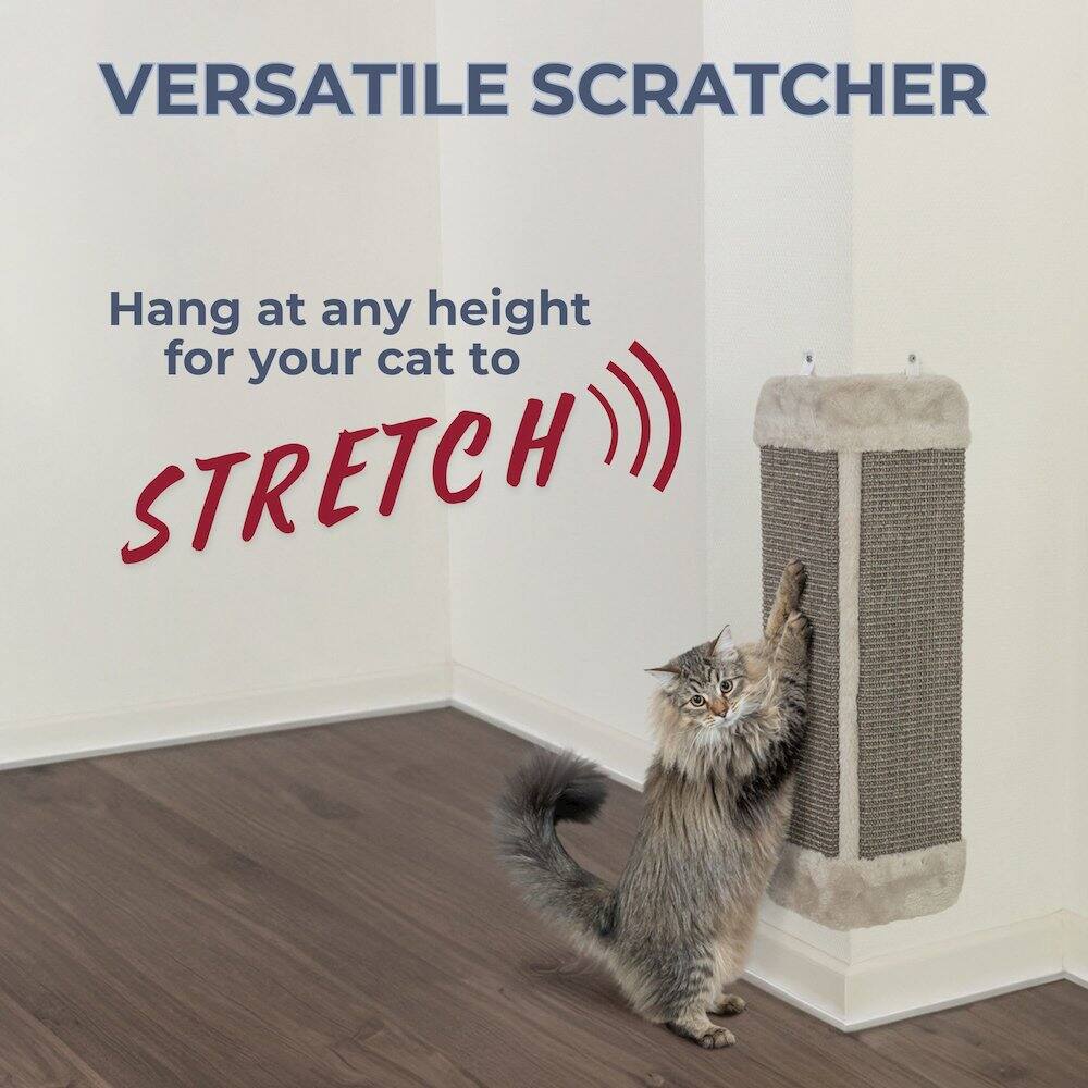 VERSATILE SCRATCHER

Hang at any height for your cat to STRETCH