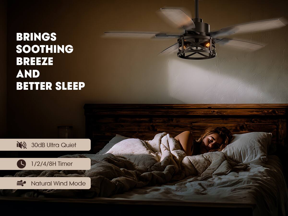 BRINGS SOOTHING BREEZE AND BETTER SLEEP

- 30dB Ultra Quiet
- 1/2/4/8H Timer
- Natural Wind Mode
