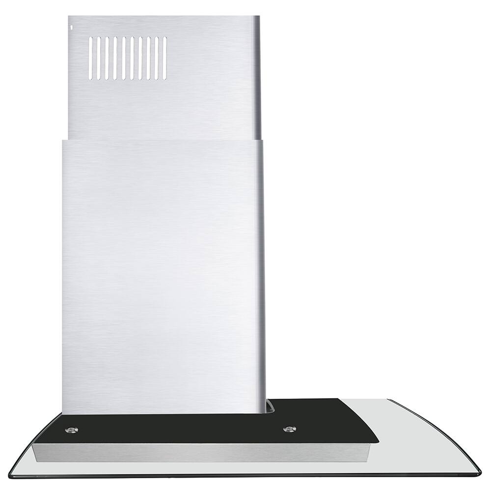 Alt View 4. COSMO - COS-63190S-DL 36 in. Vista Collection 380 CFM Ductless Wall Mount Range Hood, Touch Controls, LED Lights - Stainless Steel.