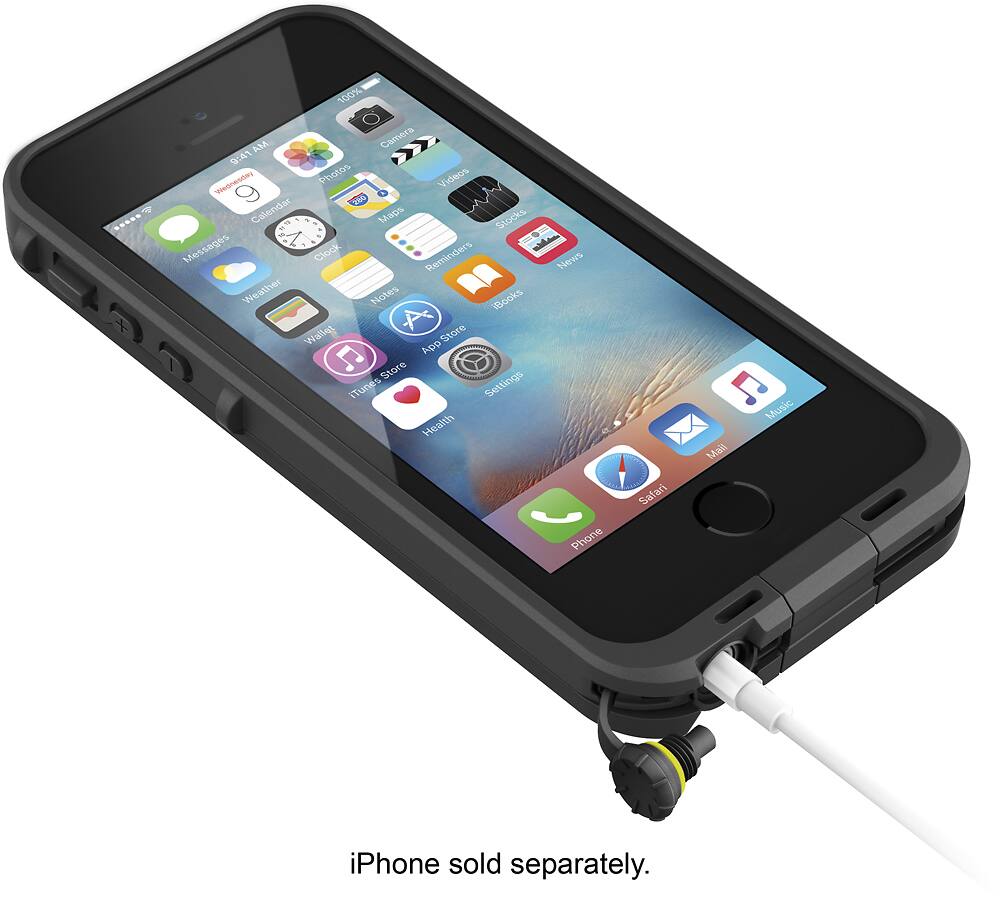 frē protective case for apple iphone 5, 5s and se - black