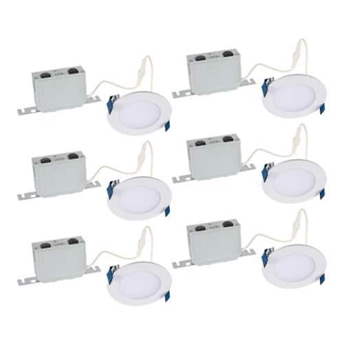 Halo - White 4 in. W Canless Recessed Downlight