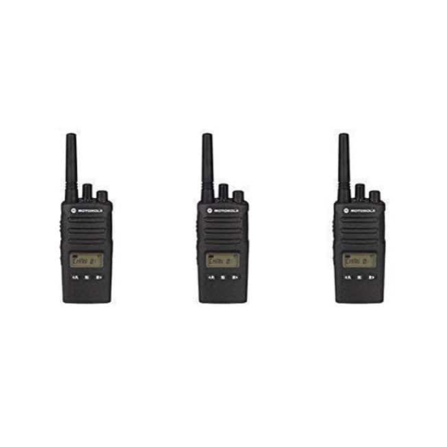 3 Pack of Motorola RMU2080d Business Two-Way Radio LED Display 2 Watts/8 Channels - Black