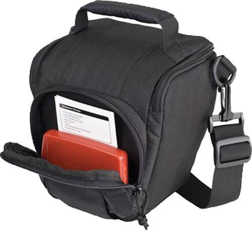 Front Standard. Lowepro - Bundle Toploader Zoom 45 AW Digital SLR Camera Holster Bag/Case (Black) - Black.