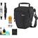 Alt View Standard 20. Lowepro - Bundle Toploader Zoom 50 AW Digital SLR Camera Holster Bag/Case (Black) - Black.