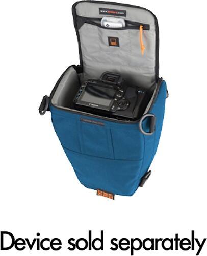 Front Standard. Lowepro - Toploader Zoom 50 AW Bundle Camera Holster - Sea Blue.