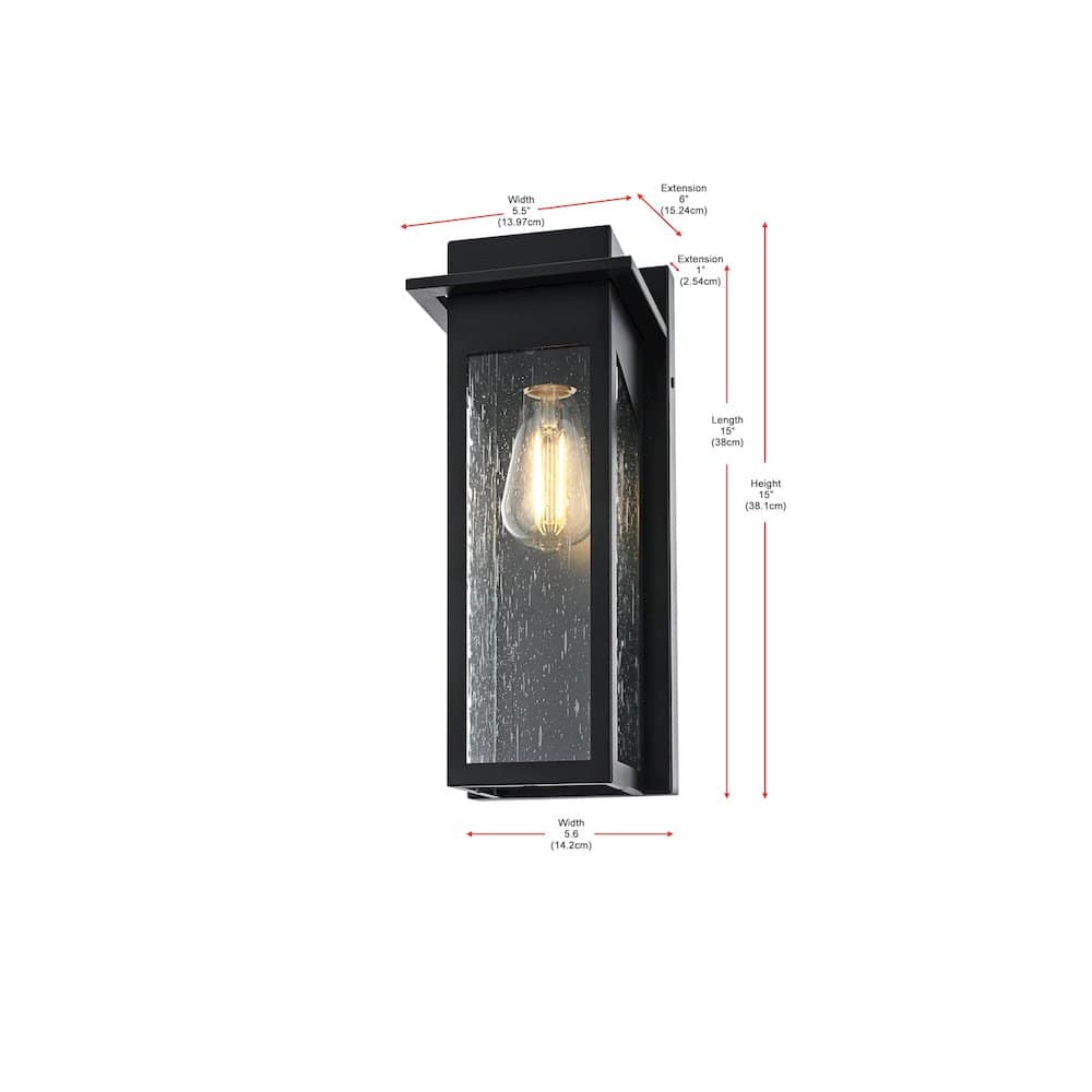 Elegant Lighting - Dunton 7 inch Outdoor Pendant - Black price history on PriceWatchPro