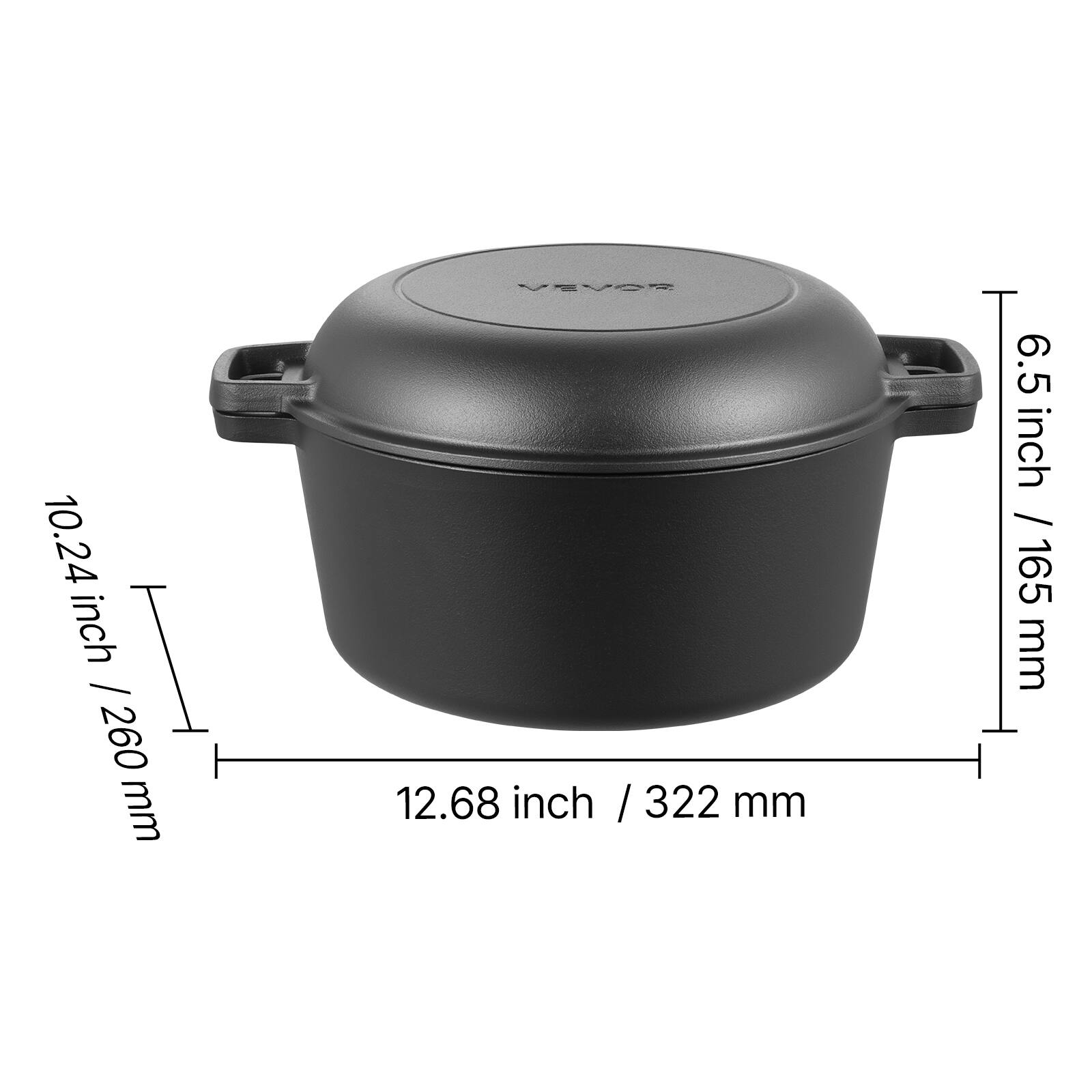 EVOS  
10.24 inch / 260 mm  
12.68 inch / 322 mm  
6.5 inch / 165 mm