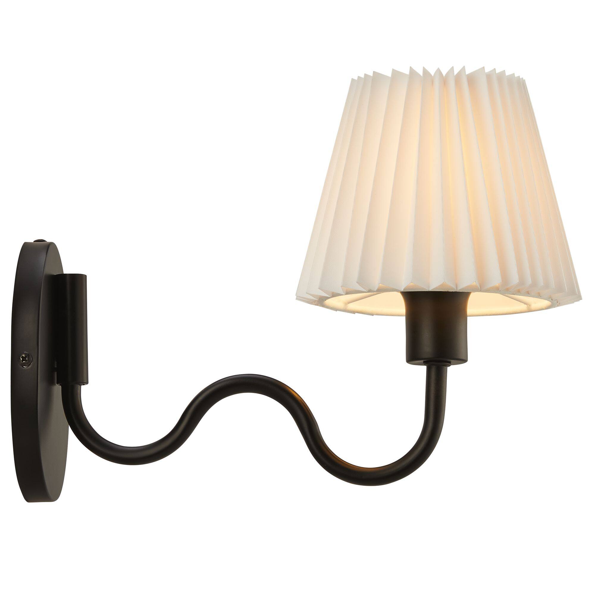 Alt View 7. Modway - Wave Squiggle Arm Wall Sconce by Modway - Black.