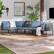 Alt View 14. Walker Edison - Modern Rockland 5-Piece Patio Sectional - Blue.