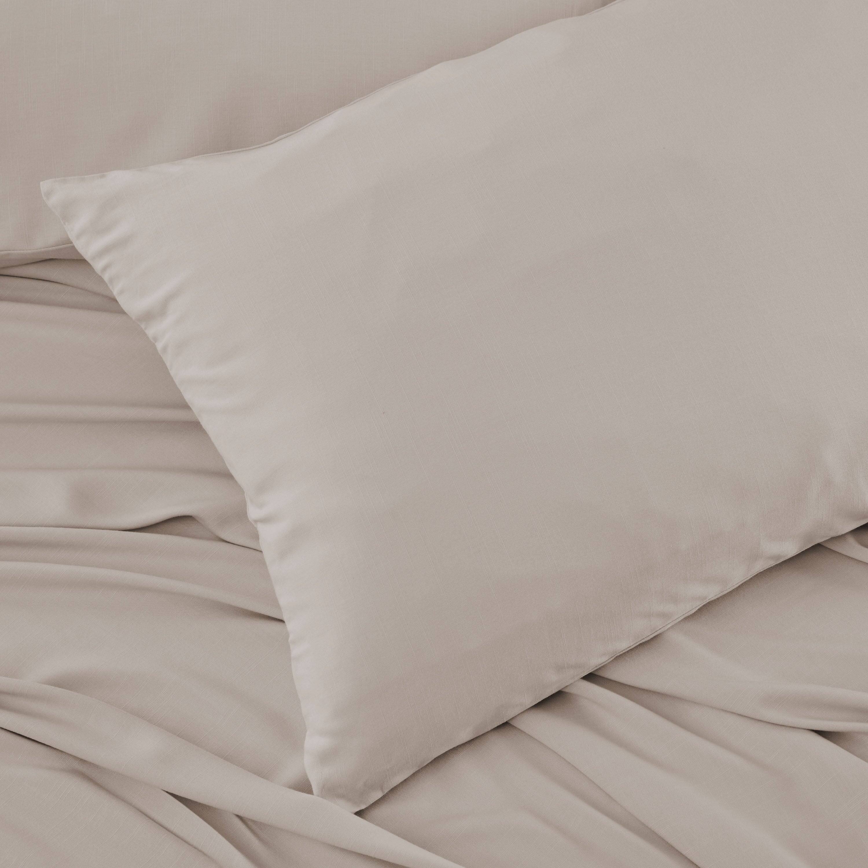 Alt View 4. Bedgear - Hyper-Linen Performance® Sheet Set - Misty Blue, King - misty-blue.