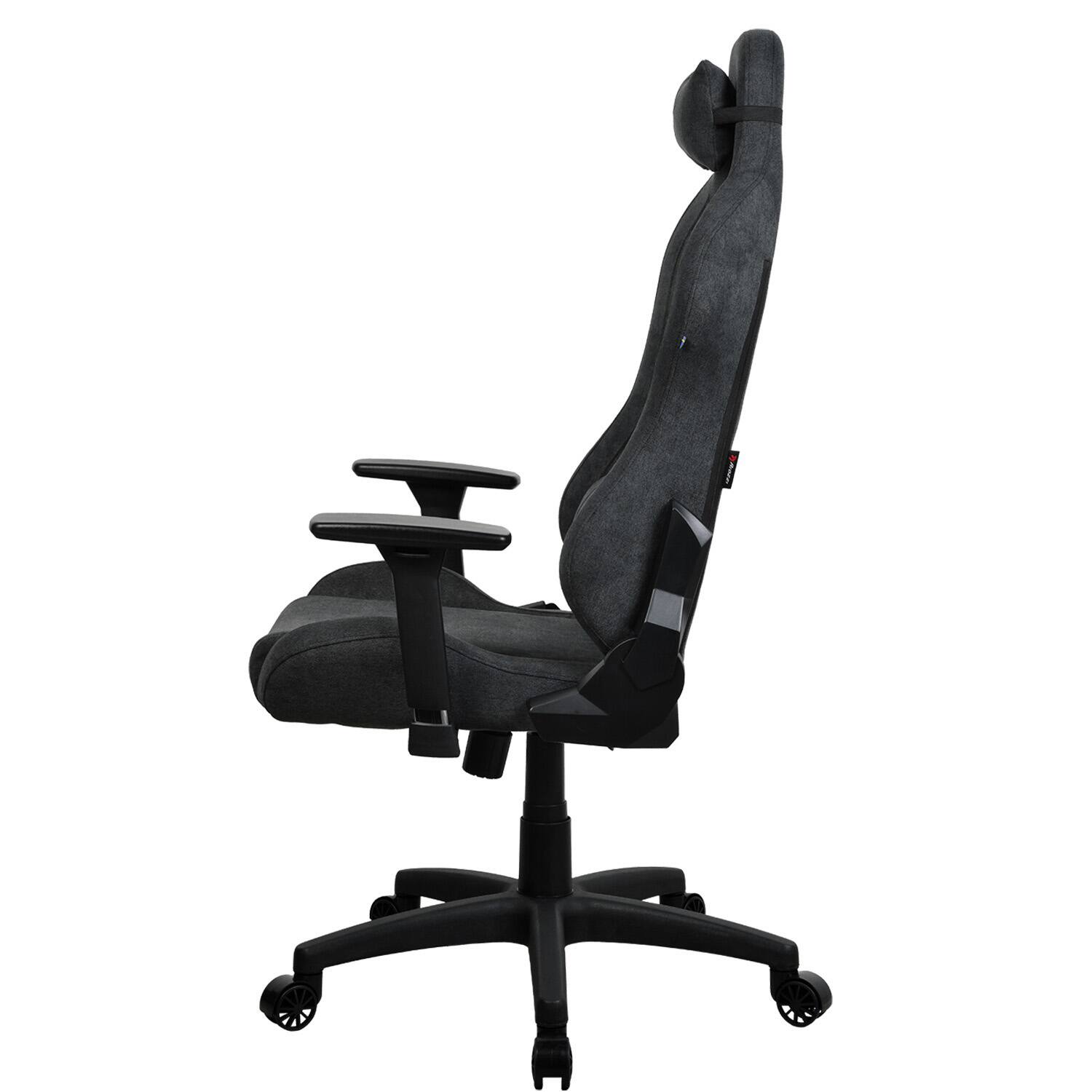 Alt View 11. Arozzi - Torretta Soft Fabric Gaming Chair - Dark Grey.