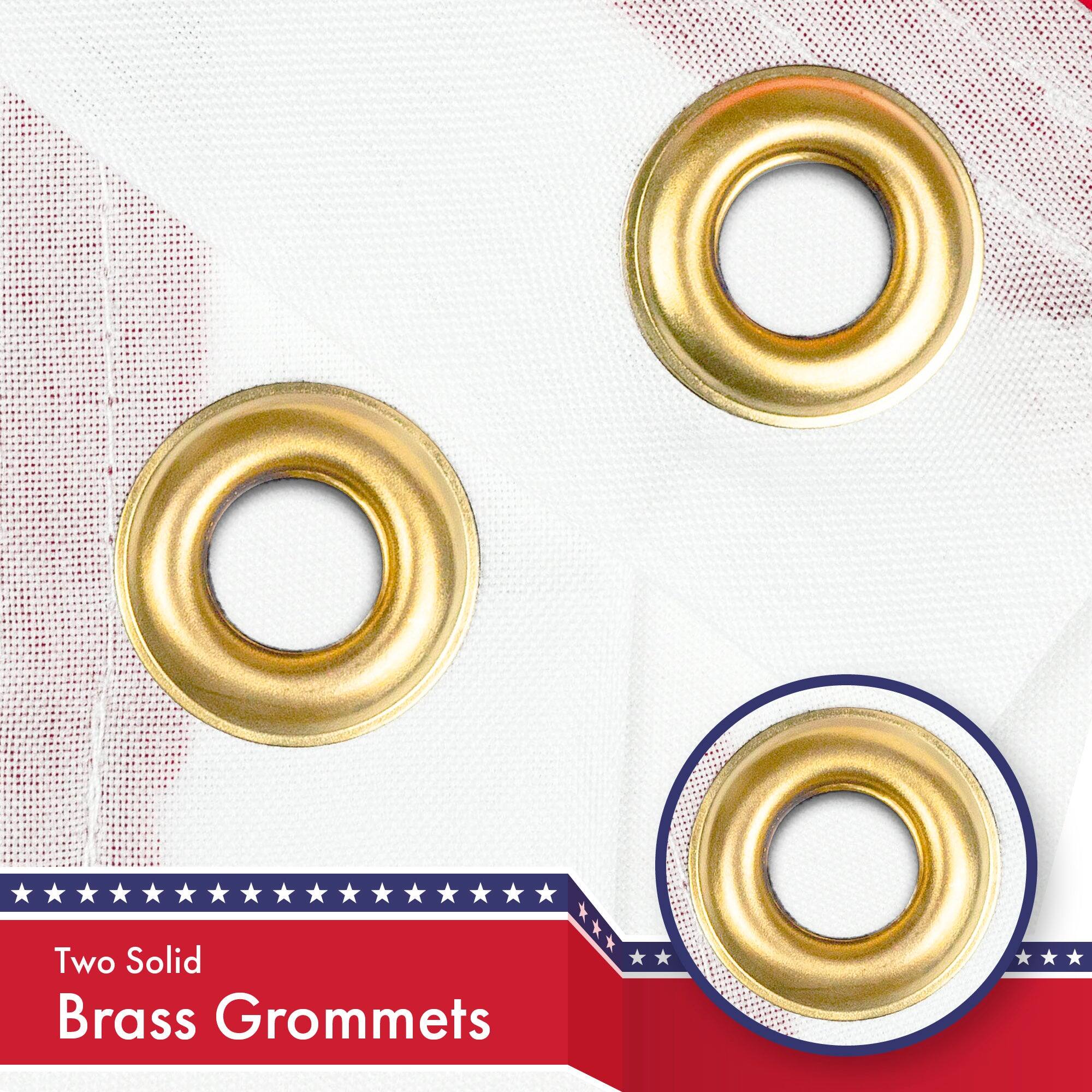 Two Solid Brass Grommets
