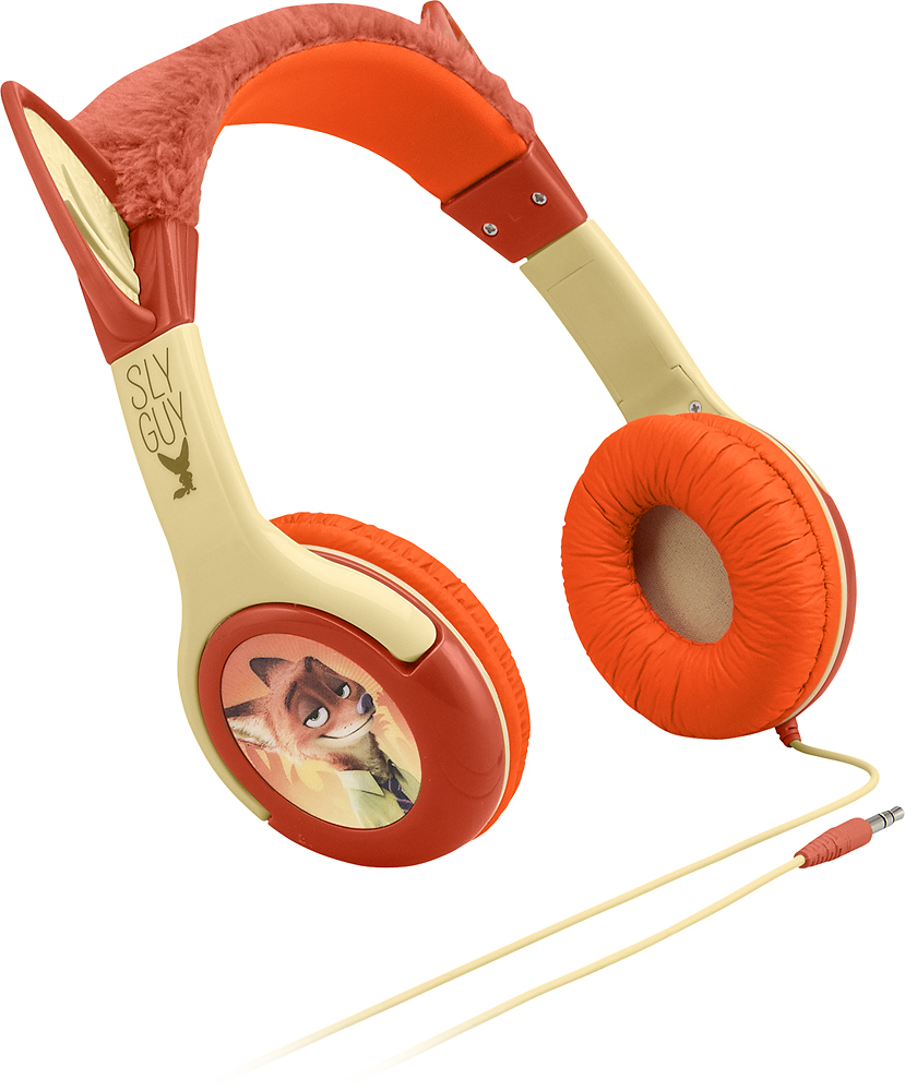 eKids ZOOTOPIA On-Ear Headphones Orange/Beige ZT  - Best Buy