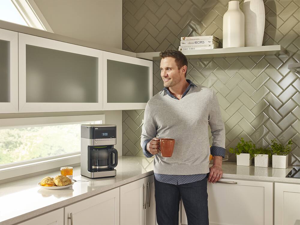 Alt View 13. Braun - BrewSense 12-Cup Coffee Maker - Black/stainless steel.