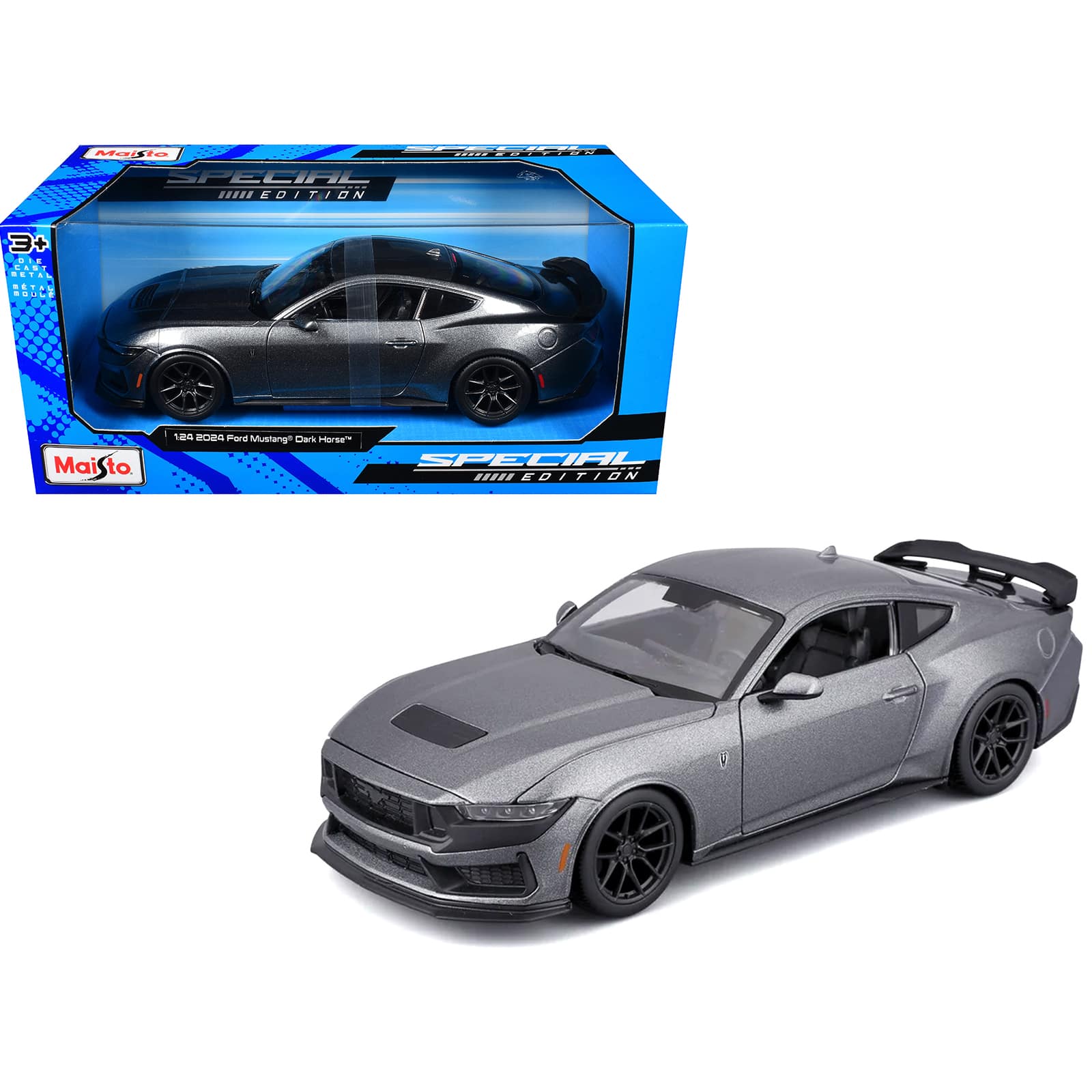 "2024 Ford Mustang Dark Horse Dark Gray Metallic ""Special Edition"" Series 1/24 Diecast Model Car by Maisto" price history on PriceWatchPro