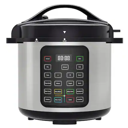 OPEN CLOSE Cancel 88:88 Start Rice Manual Cake Pasta | + Steam Soup Broth Reheat Yogurt Beans Meat Stew Keep Warm Delay timer Multigrain Chicken Slow Cook Saute SousVide